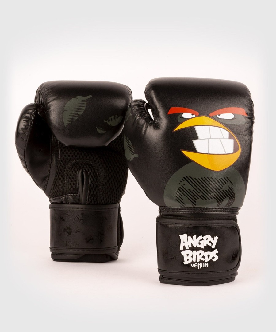 venum angry birds boxing gloves - for kids - black