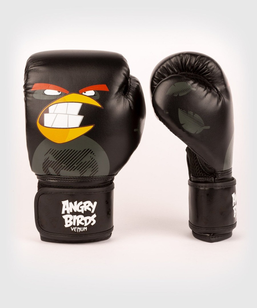 venum angry birds boxing gloves - for kids - black