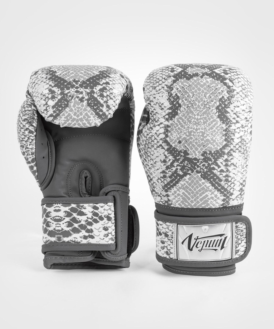 venum white snake boxing gloves for women - white
