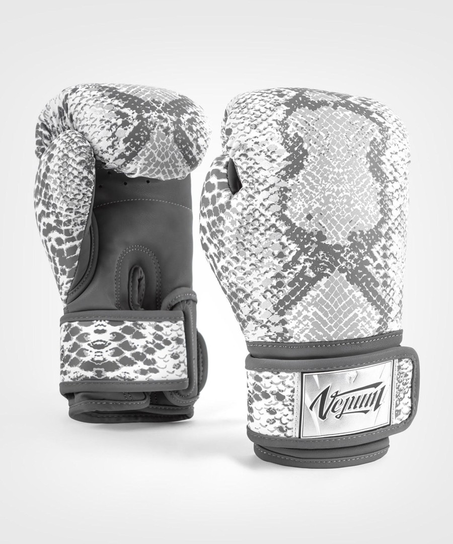 venum white snake boxing gloves for women - white