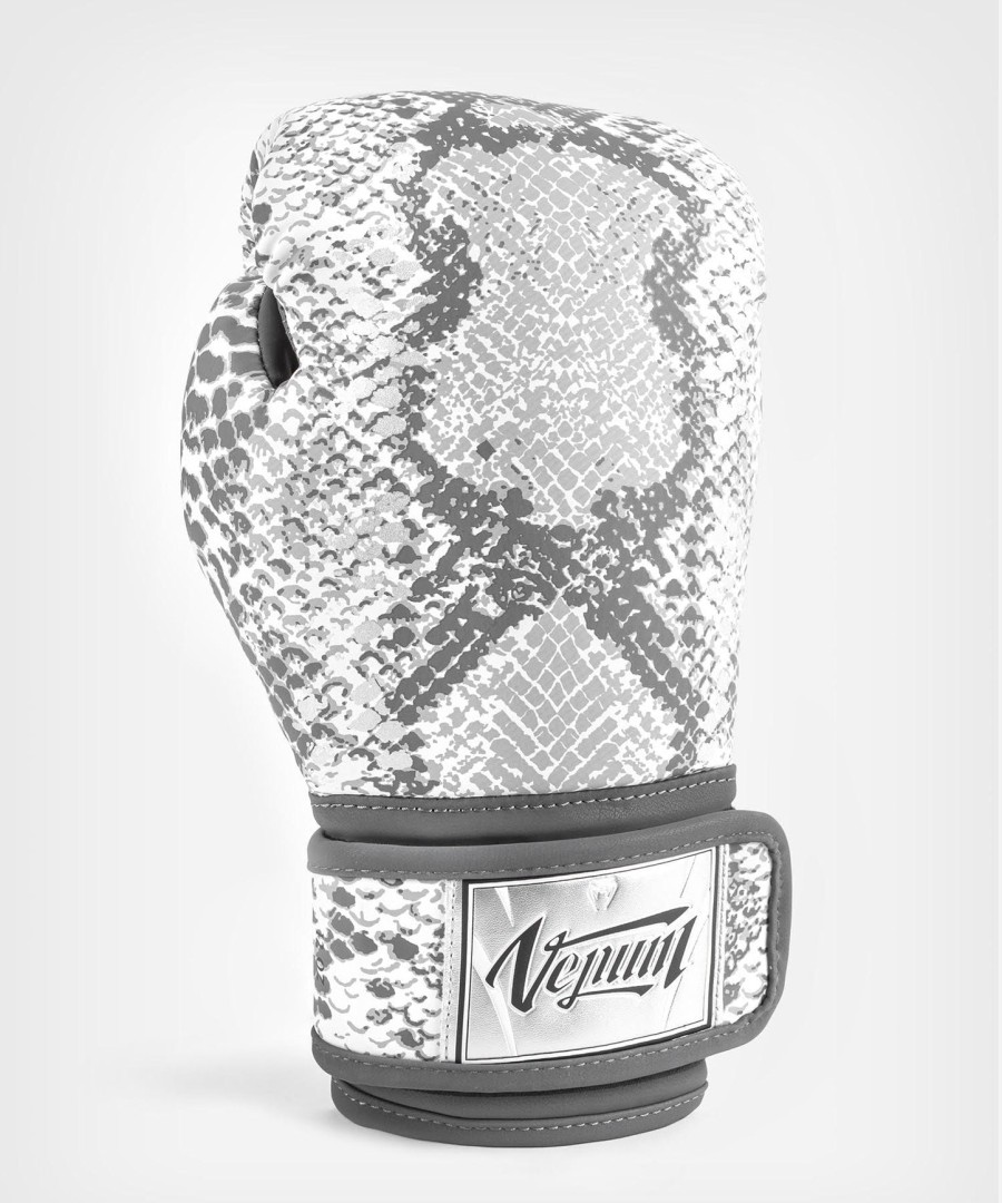 venum white snake boxing gloves for women - white