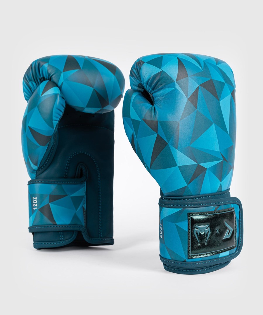 venum x demi boxing gloves - azur blue