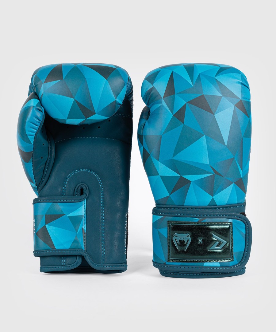 venum x demi boxing gloves - azur blue
