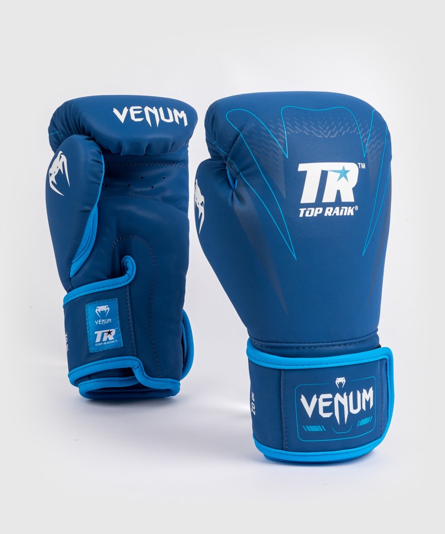 venum x top rank original impact boxing gloves - navy blue
