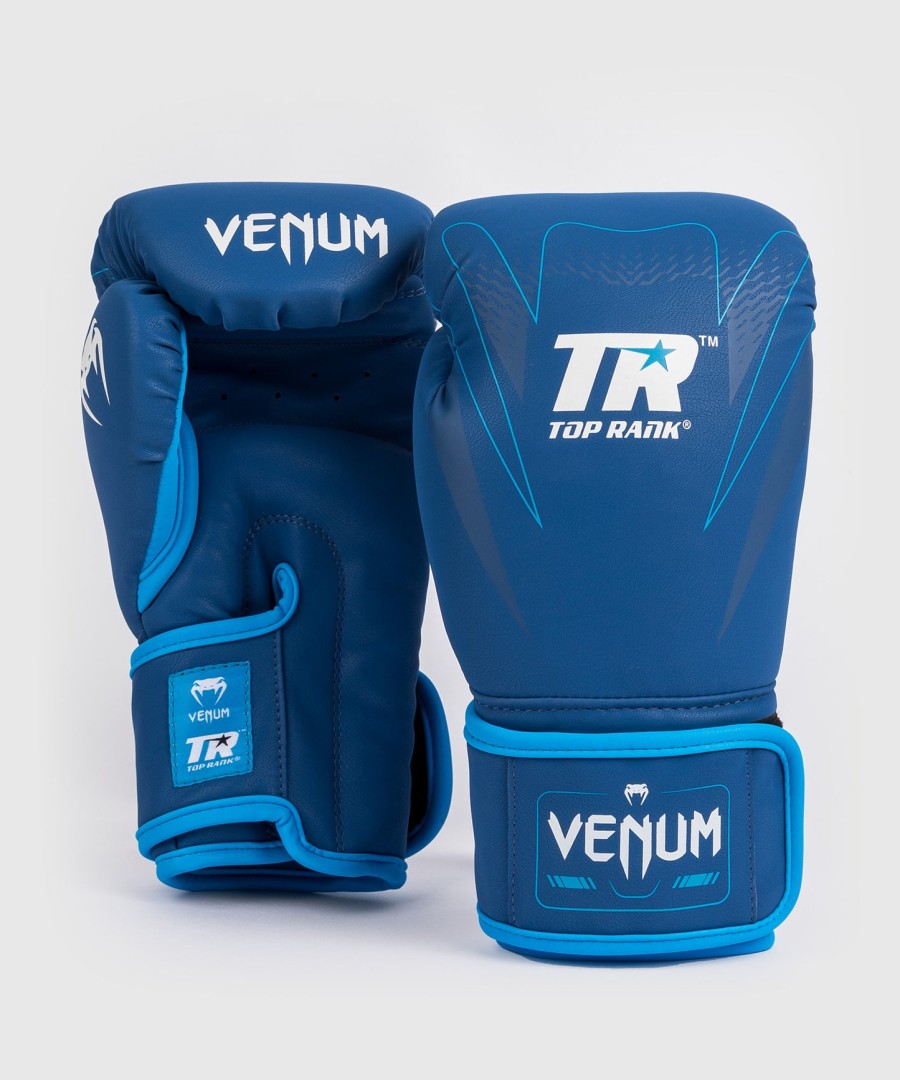 venum x top rank original impact boxing gloves - navy blue