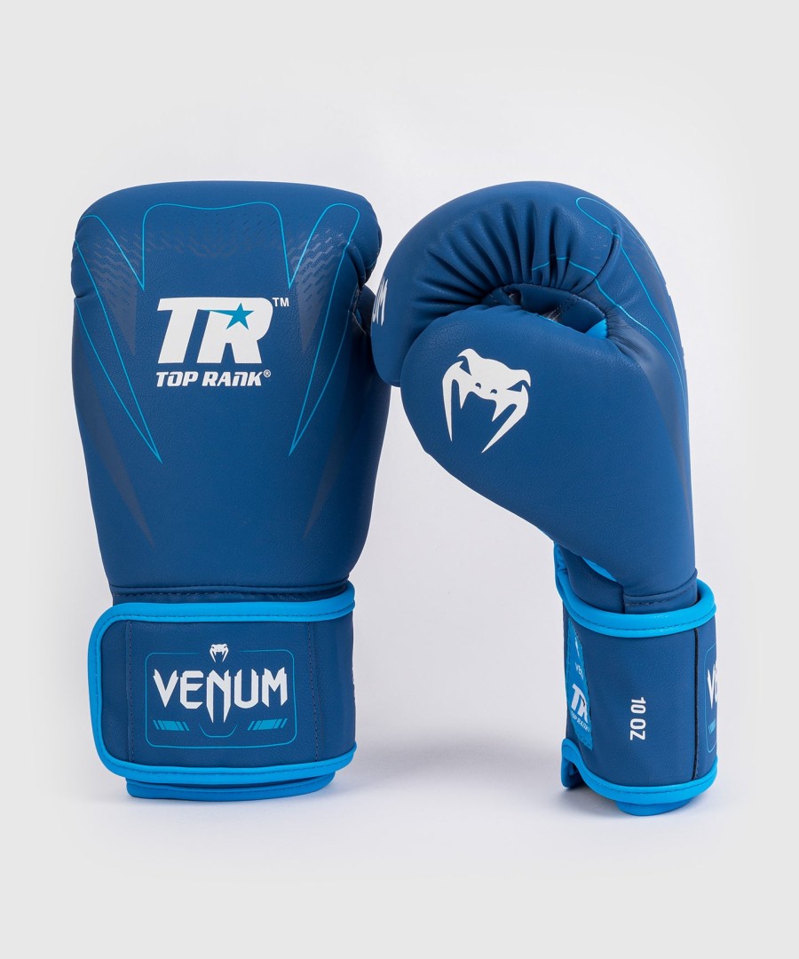 venum x top rank original impact boxing gloves - navy blue