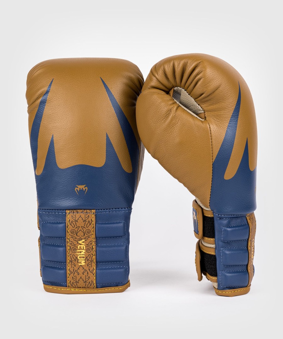 venum reverso boxing gloves - camel royal blue