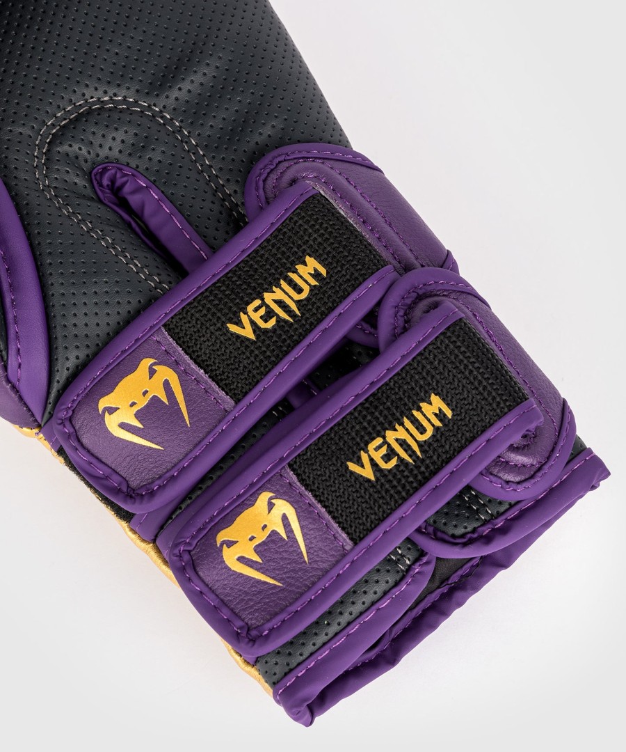 venum reverso boxing gloves - dark purple gold