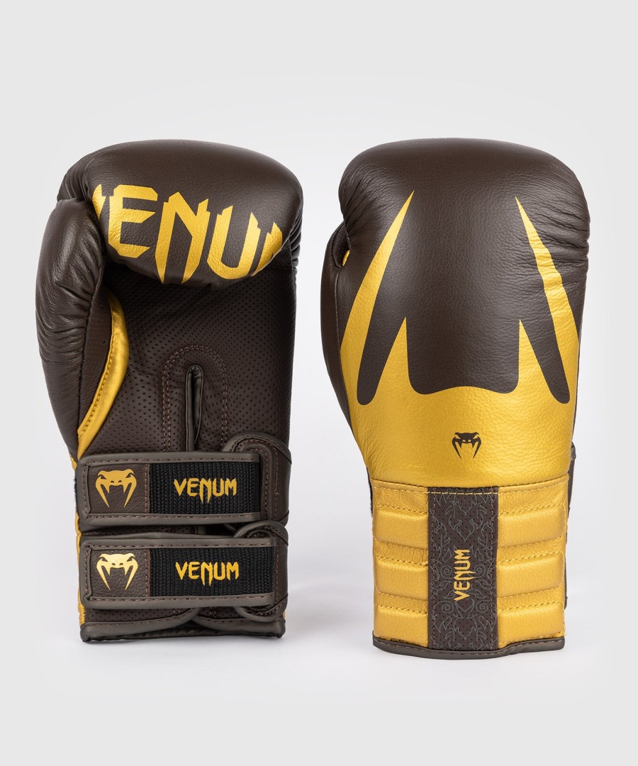 venum reverso boxing gloves - chocolate gold