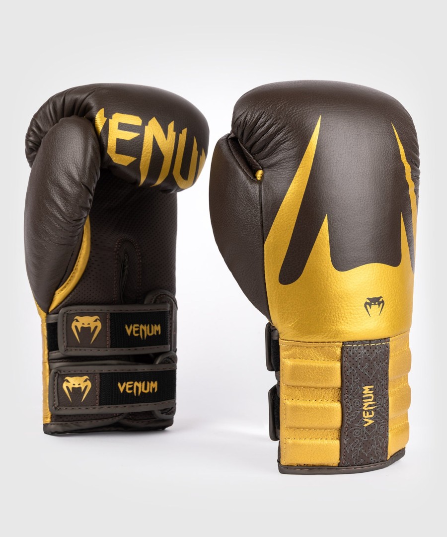 venum reverso boxing gloves - chocolate gold