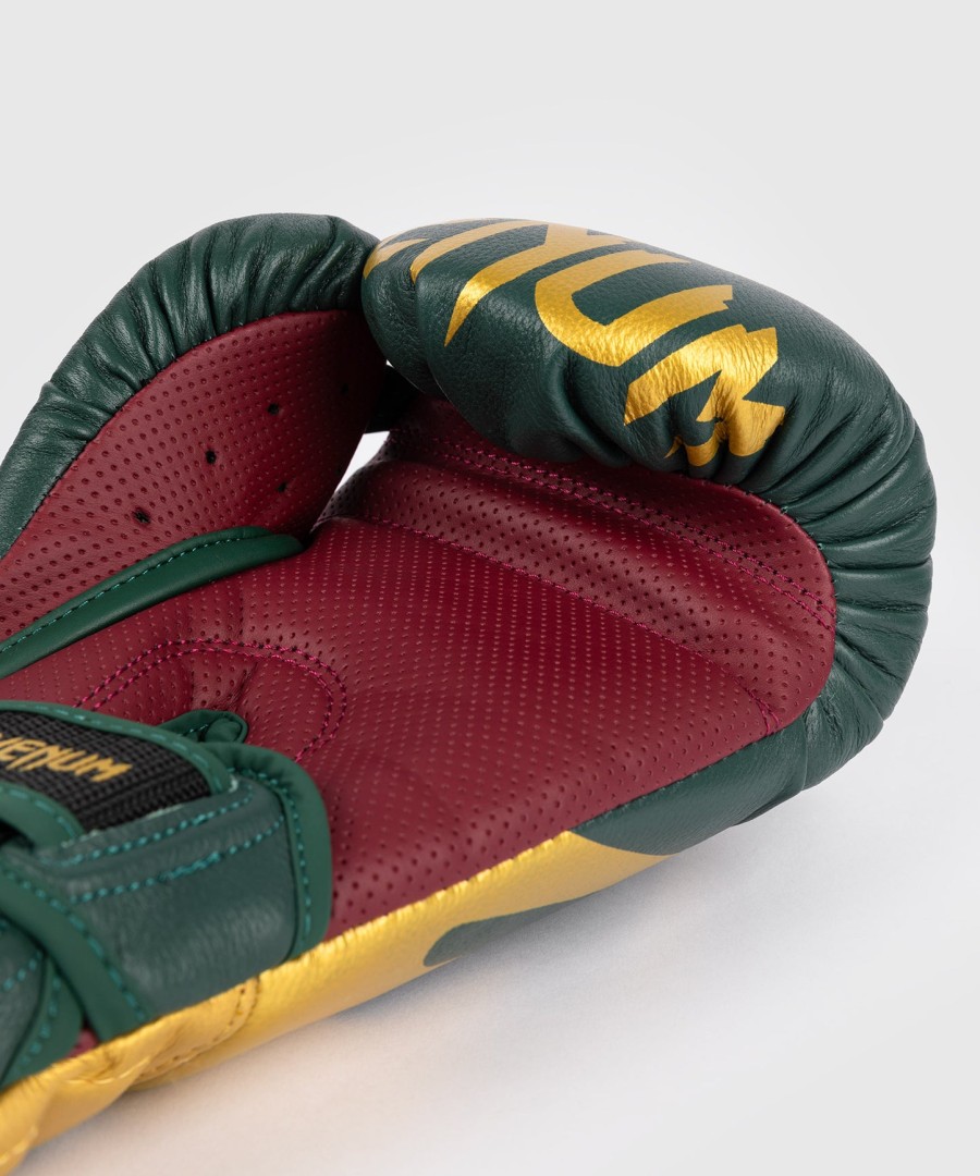 venum reverso boxing gloves - emerald green gold