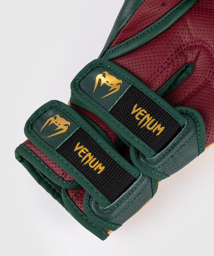 venum reverso boxing gloves - emerald green gold