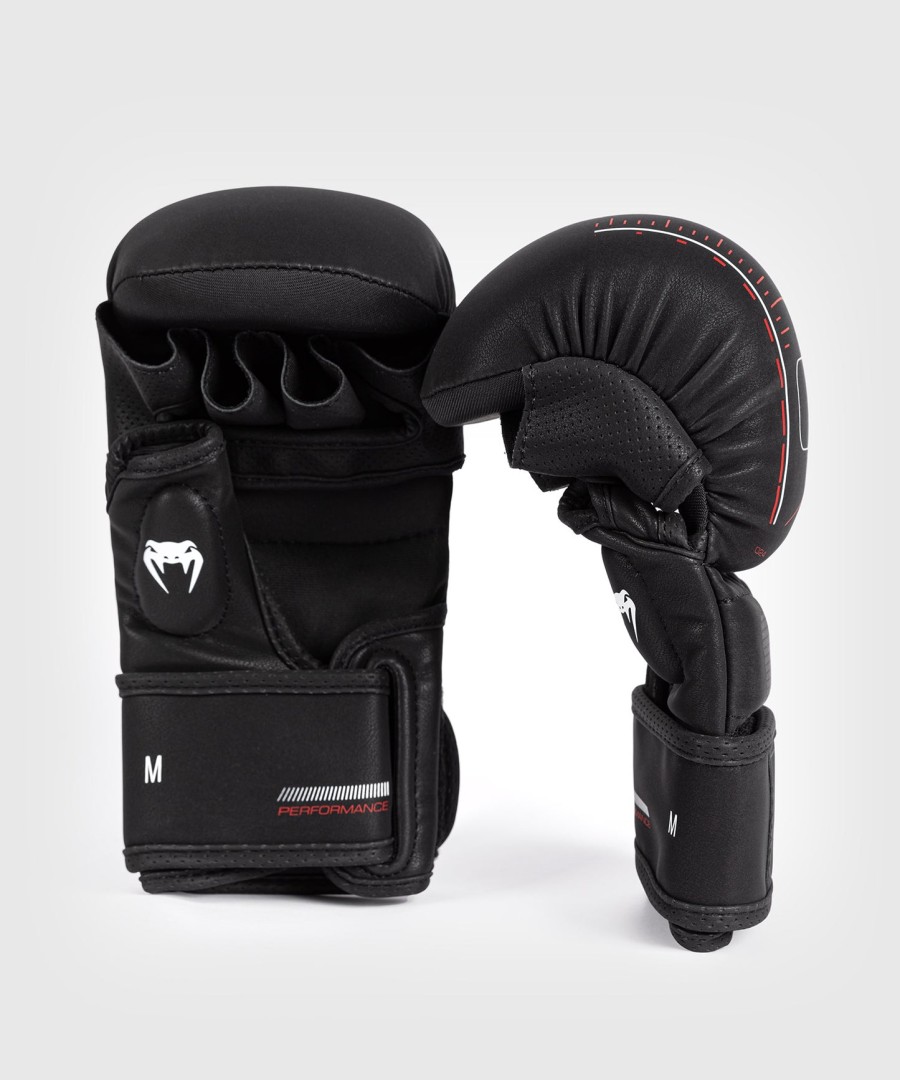 venum tactical xt sparring gloves - blackfire red