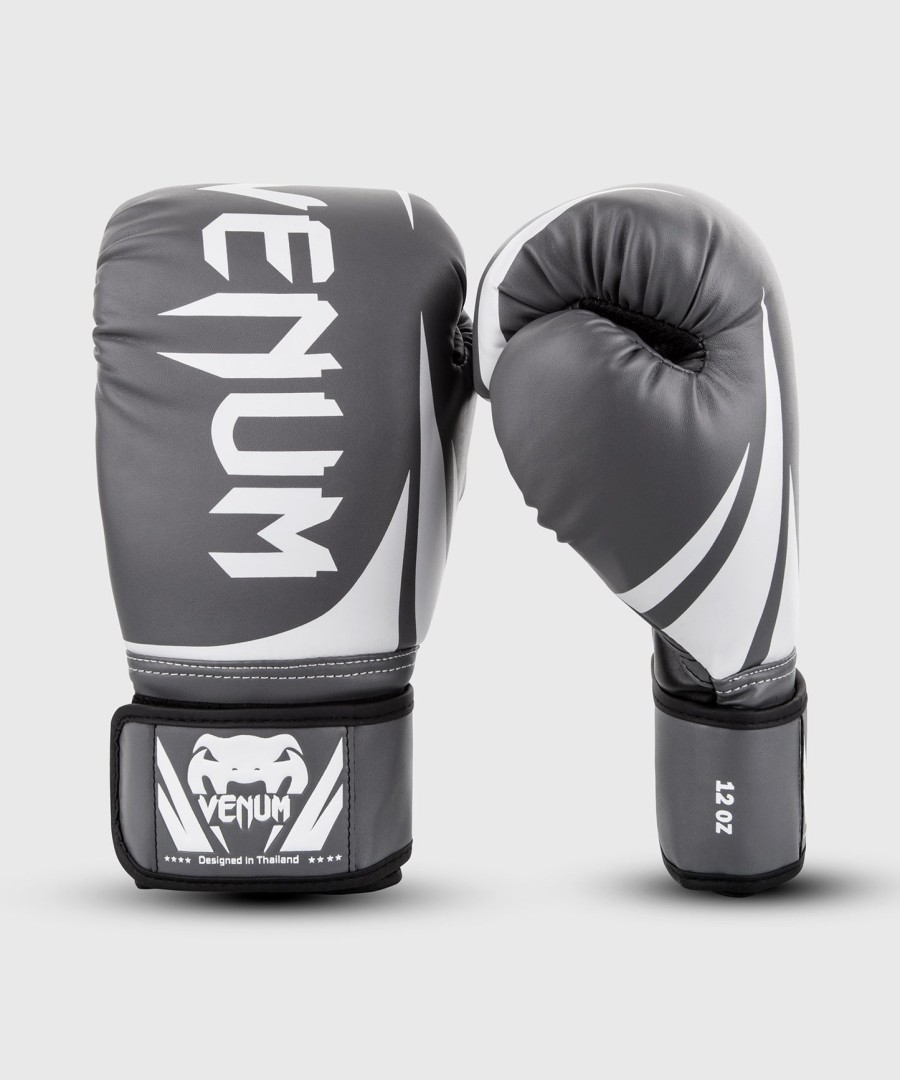 venum challenger 2.0 boxing gloves - greywhite-black