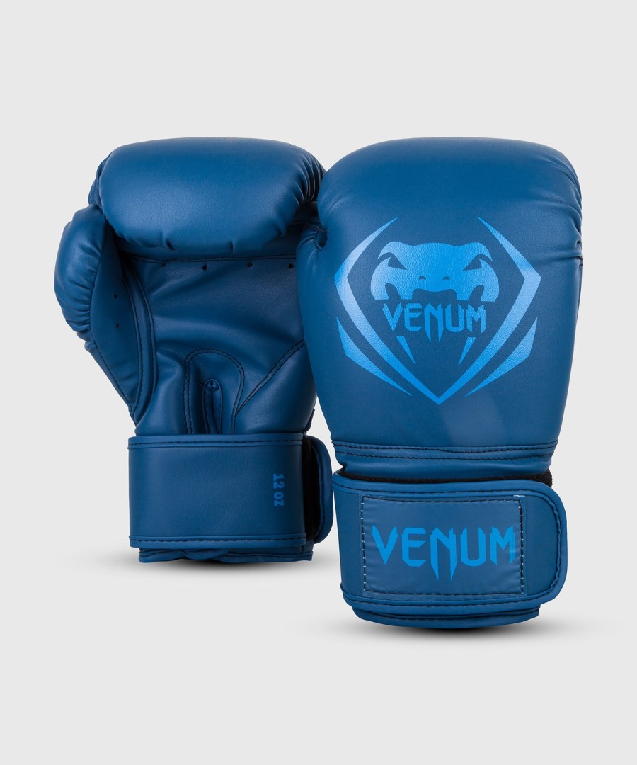 venum contender boxing gloves - navy blue