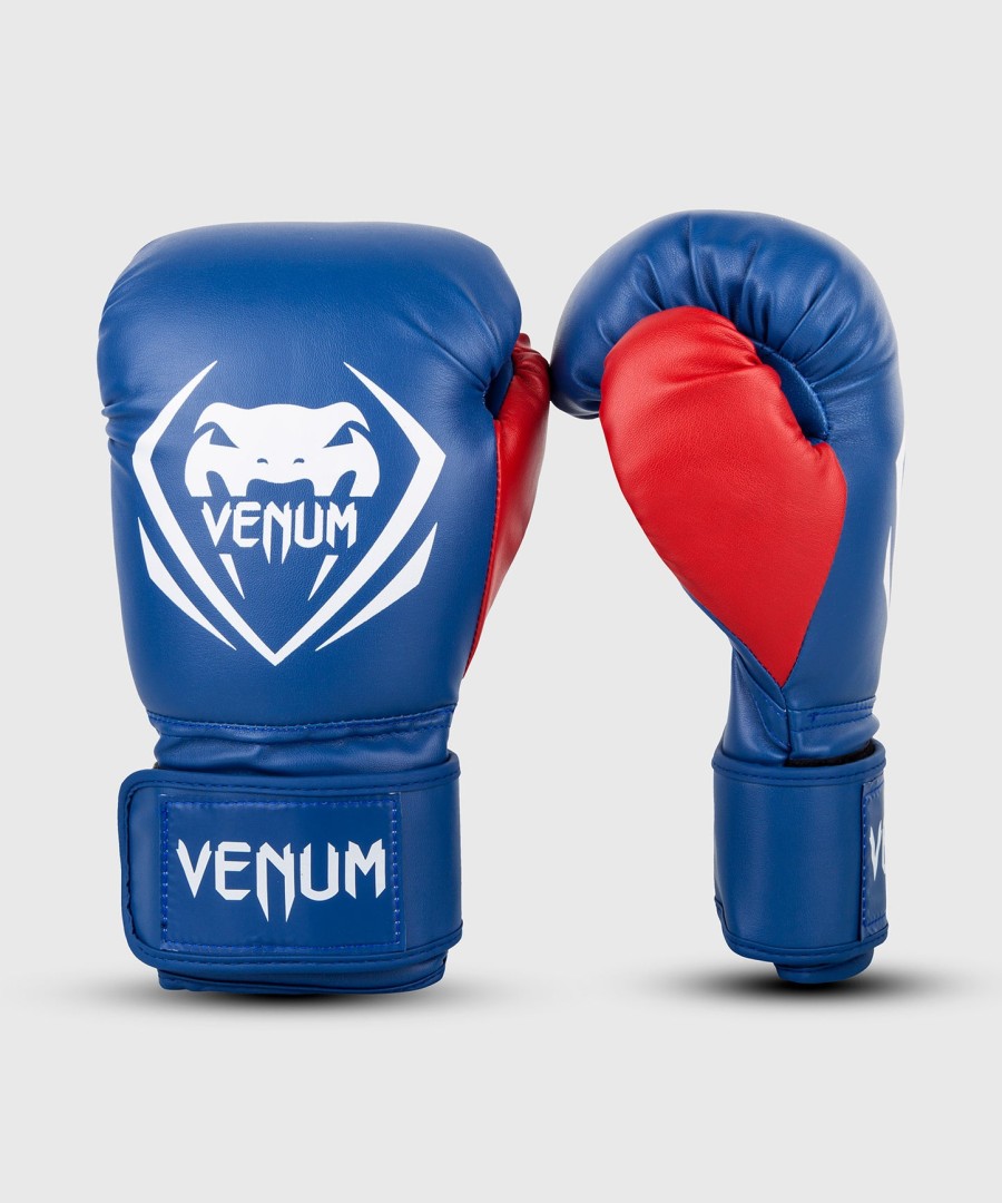 venum contender boxing gloves - bluewhitered