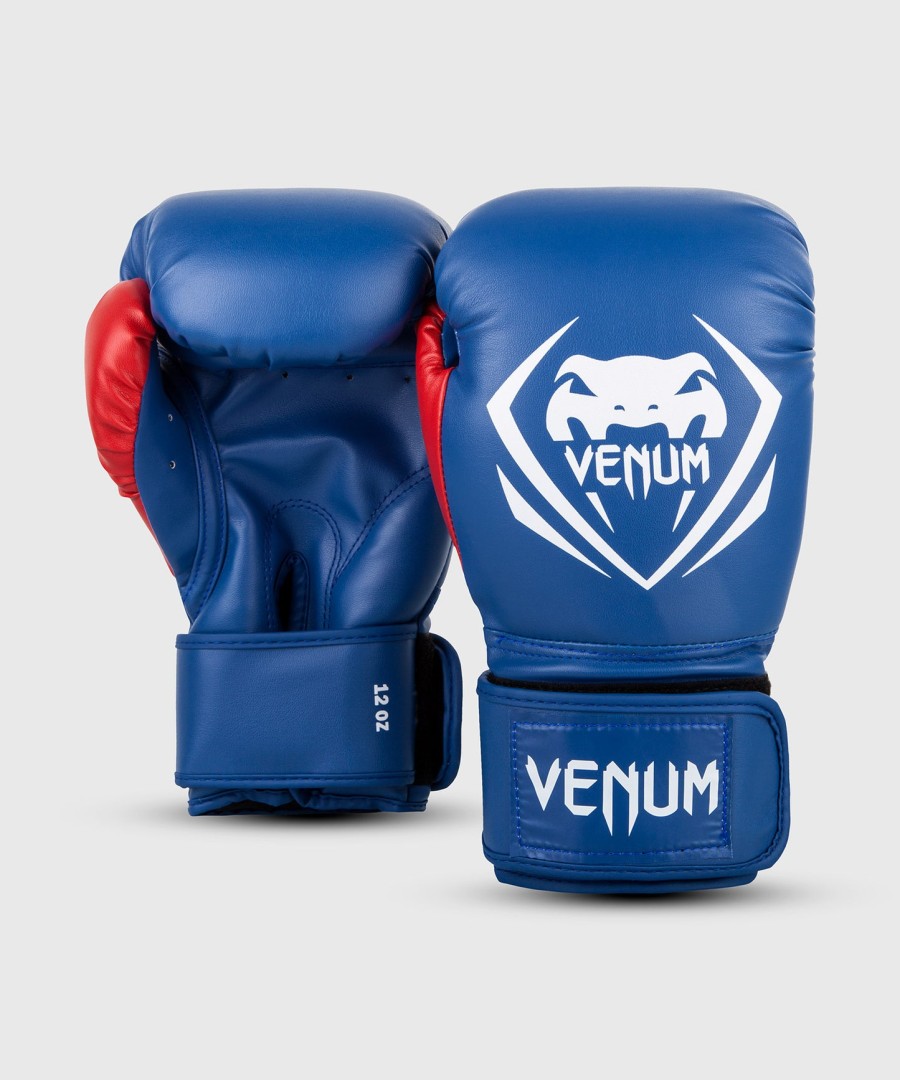 venum contender boxing gloves - bluewhitered