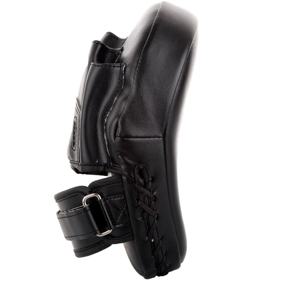 venum light focus mitts - blackred pair