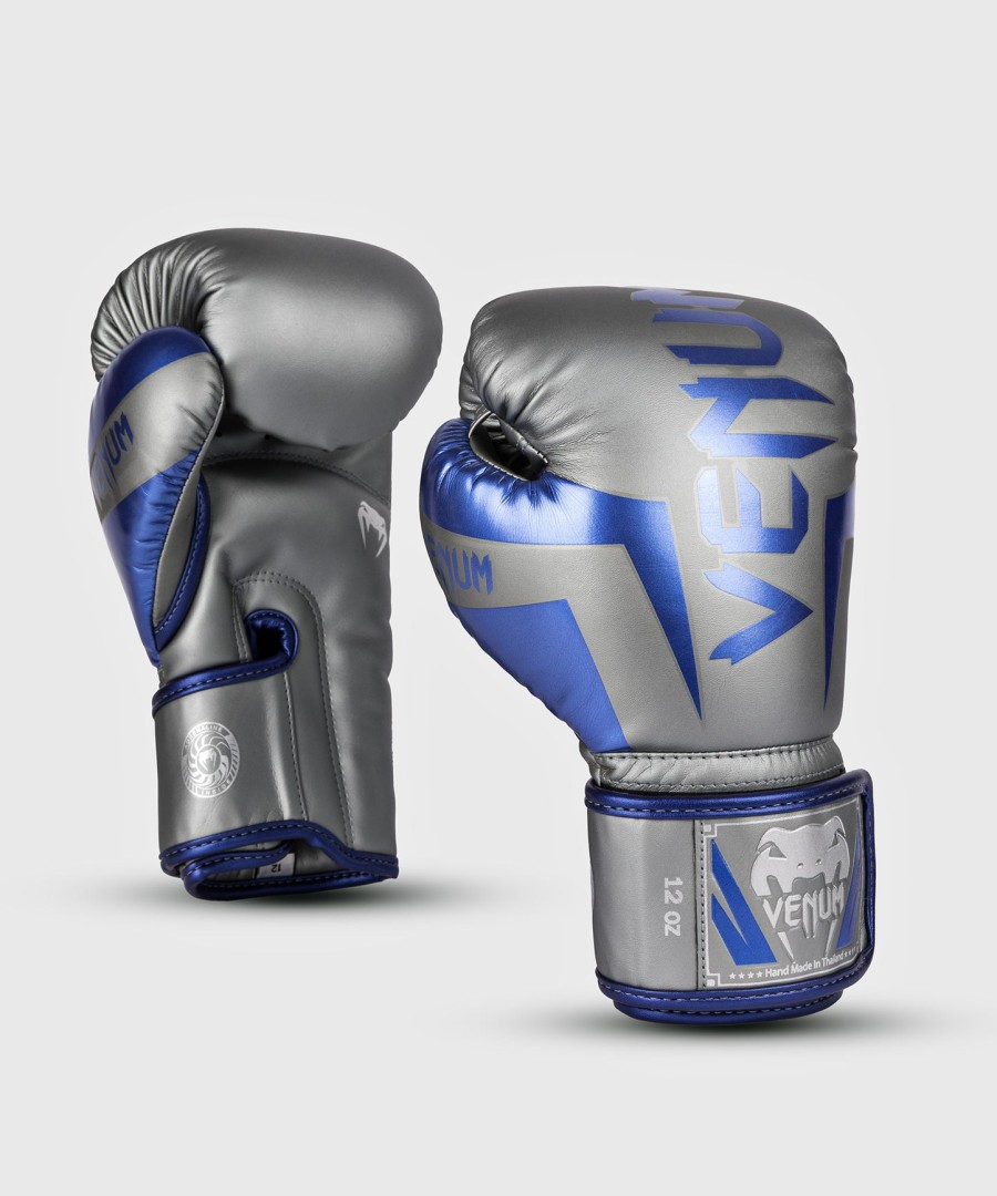 venum elite boxing gloves - grey - special edition