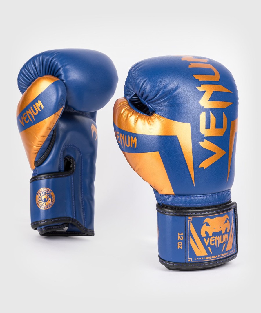 venum elite boxing gloves - royal blue - special edition