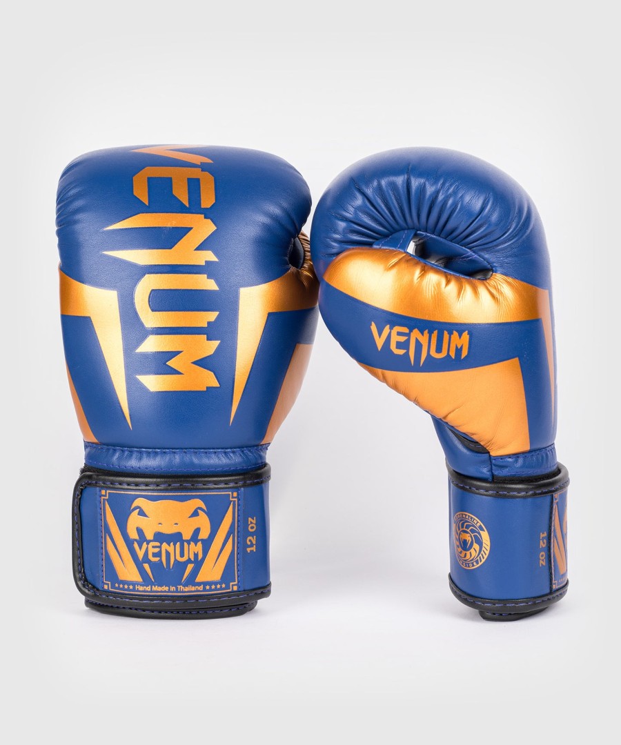 venum elite boxing gloves - royal blue - special edition