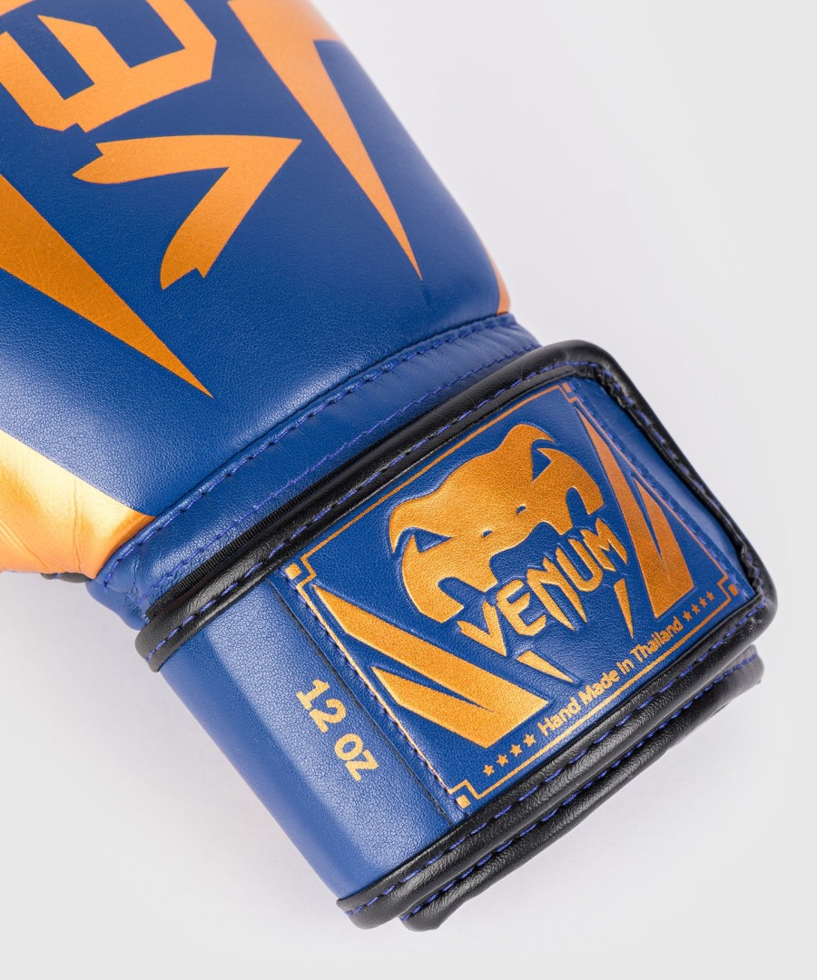 venum elite boxing gloves - royal blue - special edition