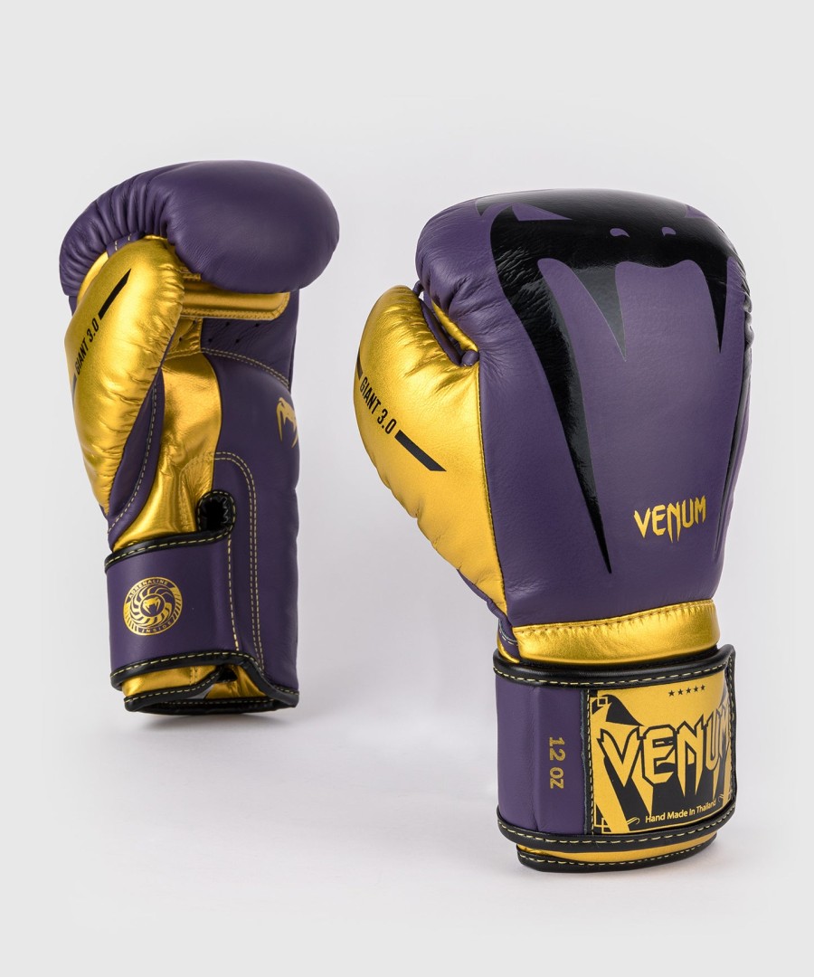 venum giant 3.0 boxing gloves - dark purplegold - special edition