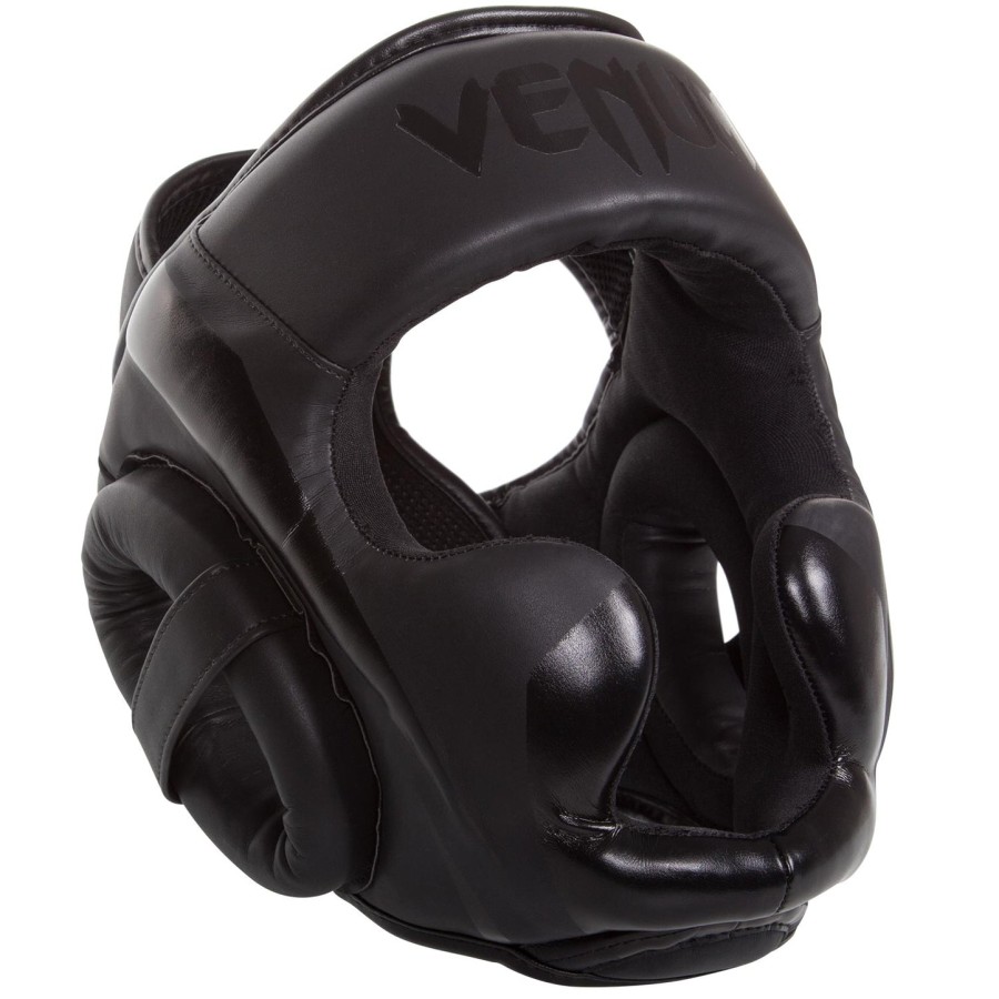 venum elite headgear - black