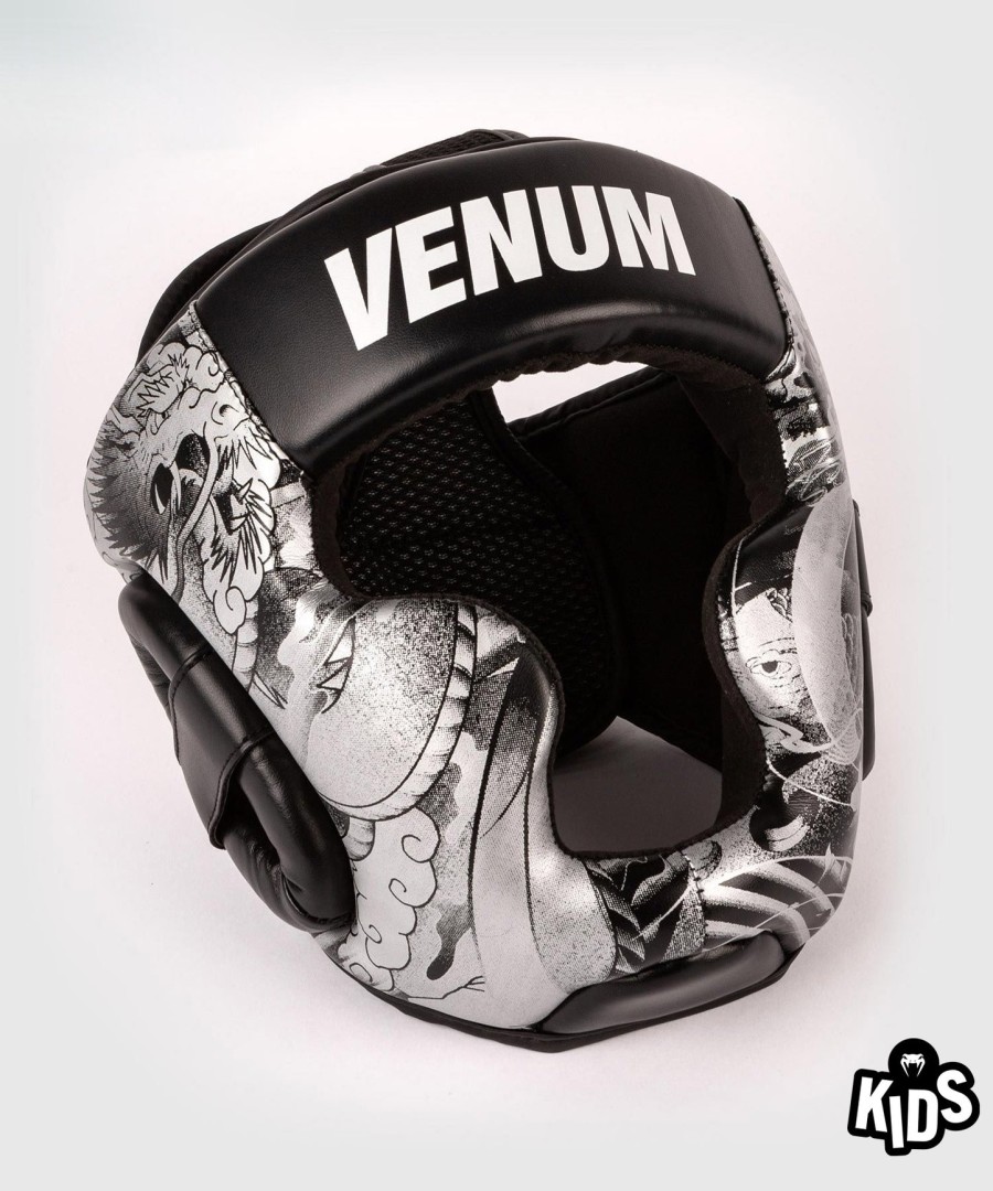venum ykz21 kids headgear – blackwhite