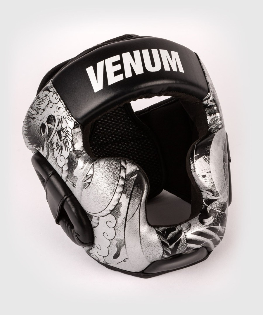 venum ykz21 kids headgear – blackwhite