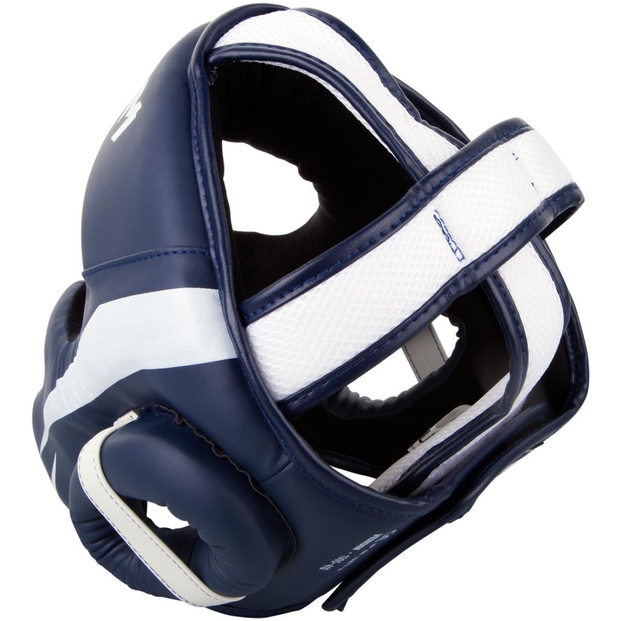 venum elite headgear - whitenavy blue