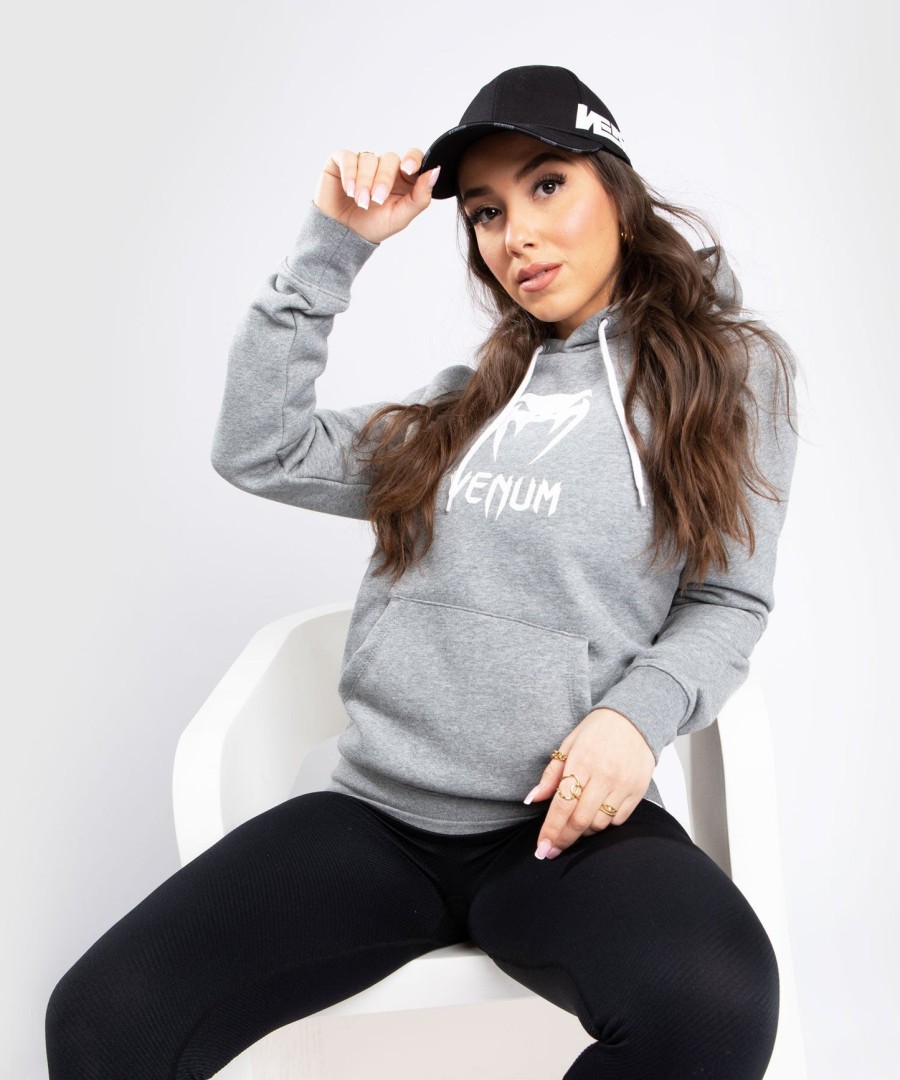 venum classic hoodie - for women - light heather grey