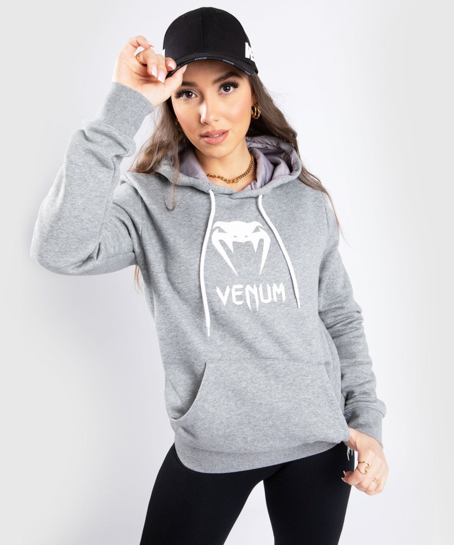 venum classic hoodie - for women - light heather grey
