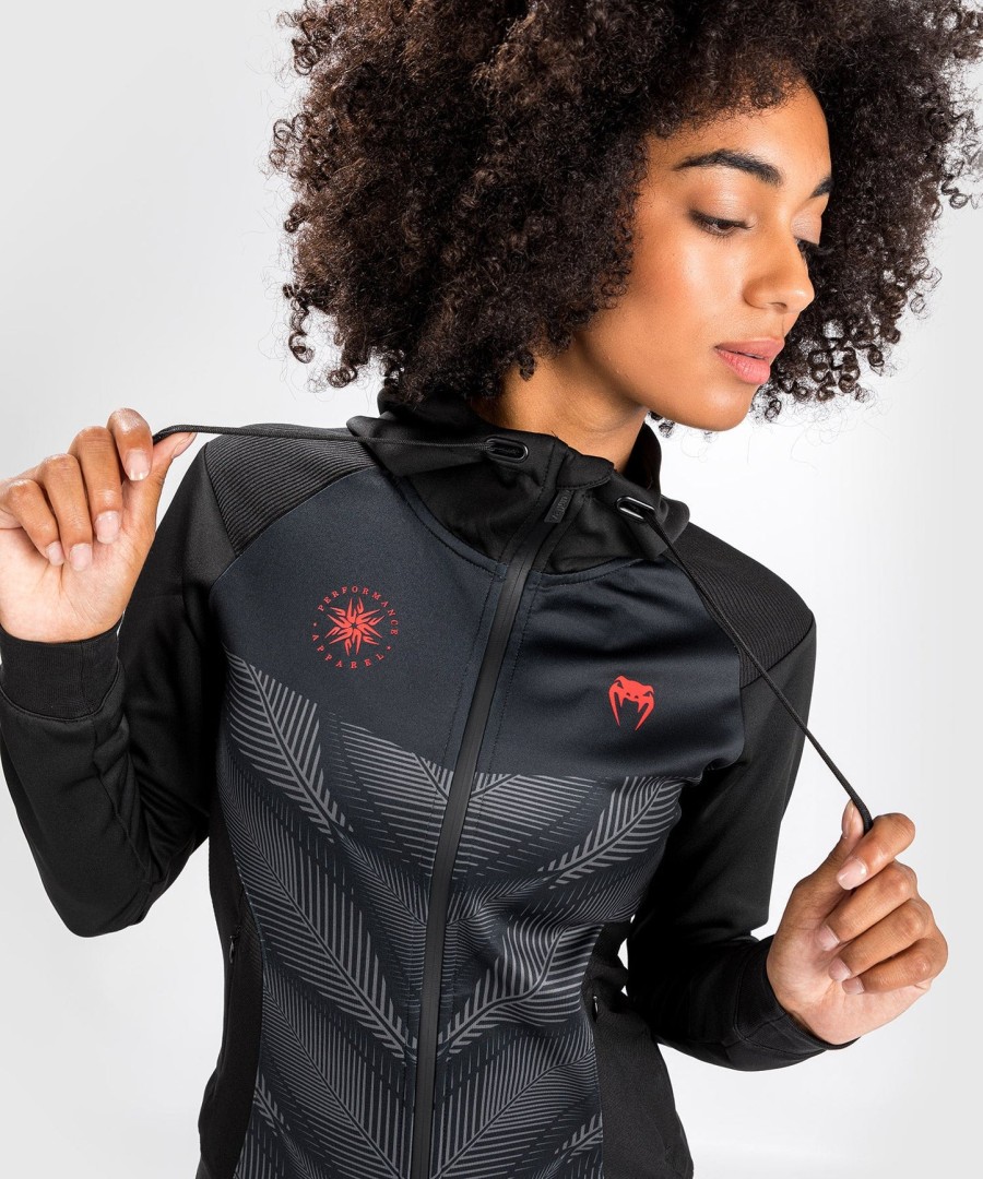 venum phantom hoody - for women - blackred