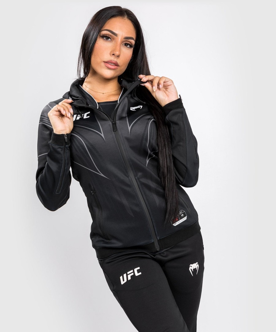 ufc venum authentic fight night 2.0 women walkout hoodie - black