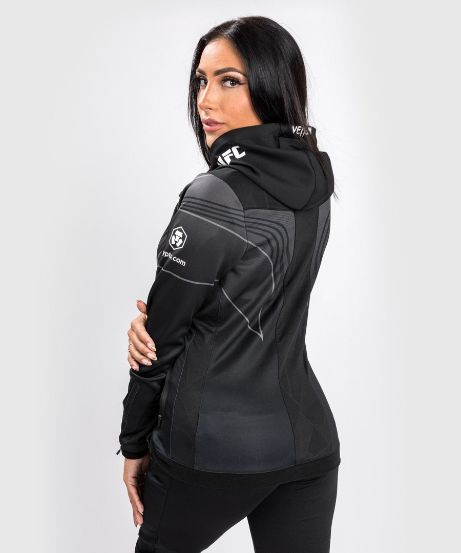 ufc venum authentic fight night 2.0 women walkout hoodie - black