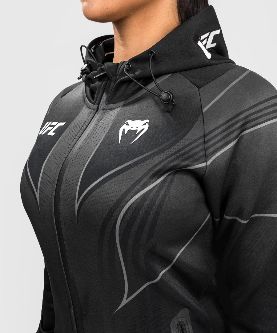 ufc venum authentic fight night 2.0 women walkout hoodie - black