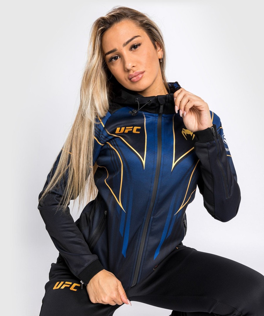 ufc authentic fight night 2.0 kit by venum women walkout hoodie - midnight edition - champion