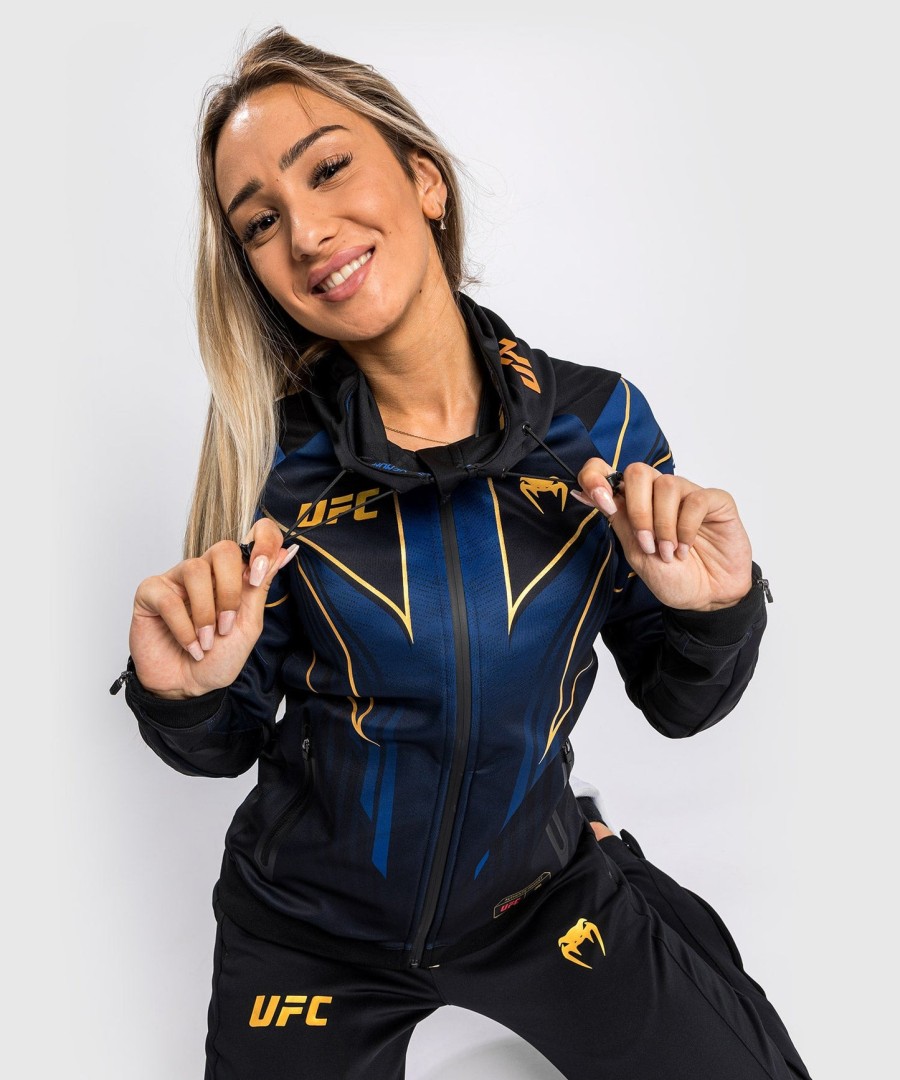 ufc authentic fight night 2.0 kit by venum women walkout hoodie - midnight edition - champion