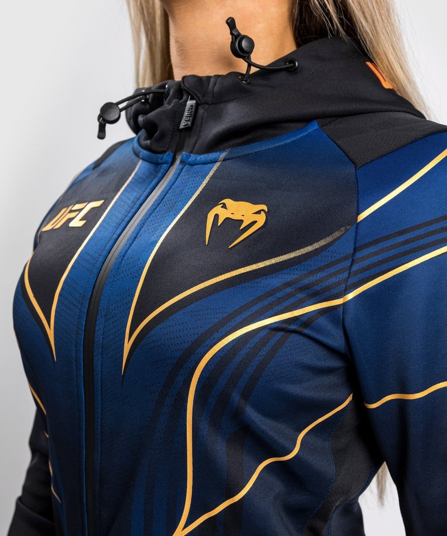 ufc authentic fight night 2.0 kit by venum women walkout hoodie - midnight edition - champion
