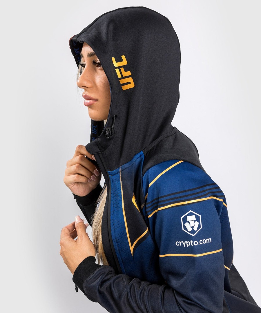 ufc authentic fight night 2.0 kit by venum women walkout hoodie - midnight edition - champion