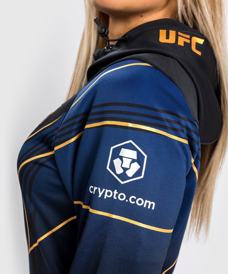 ufc authentic fight night 2.0 kit by venum women walkout hoodie - midnight edition - champion