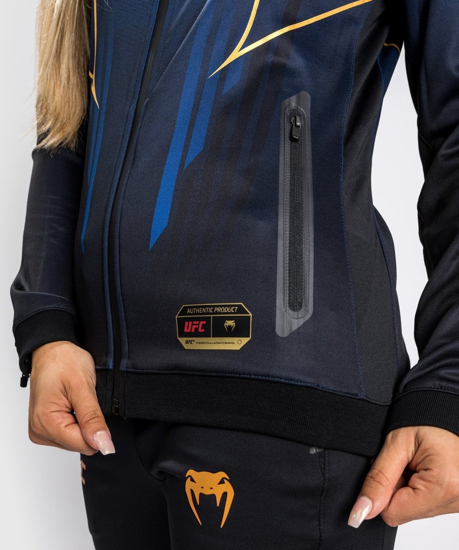 ufc authentic fight night 2.0 kit by venum women walkout hoodie - midnight edition - champion