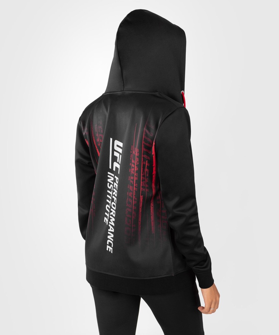 ufc venum performance institute 2.0 women zip hoodie - blackred