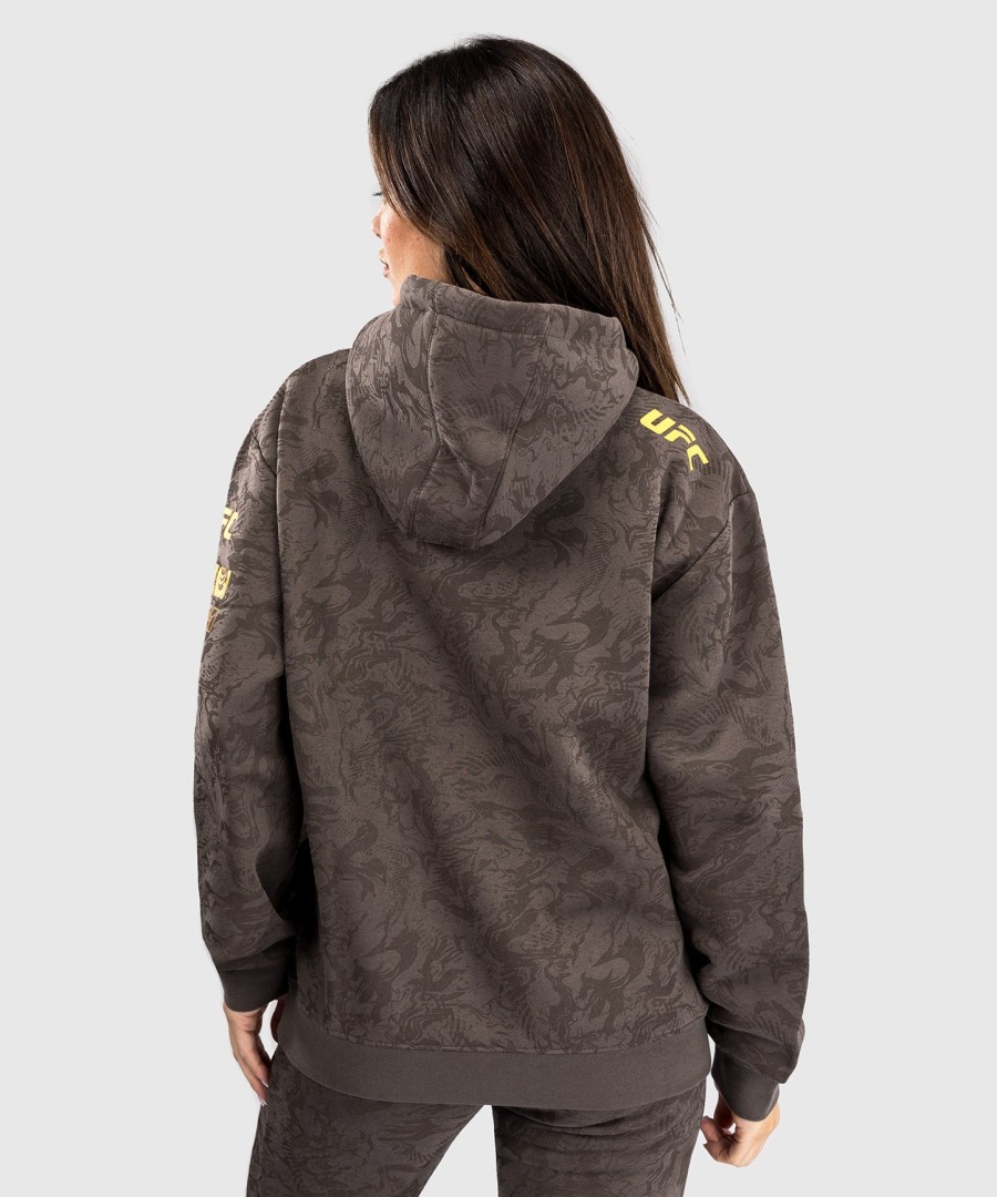 ufc fusion by venum fight week women pullover hoodie - earthen brown