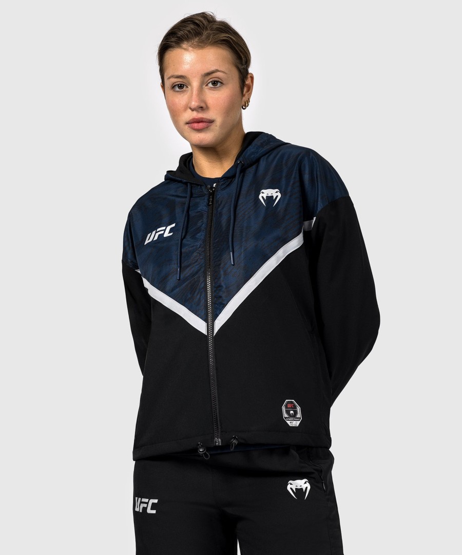 ufc fusion by venum fight week women zip hoodie - oceanic blue