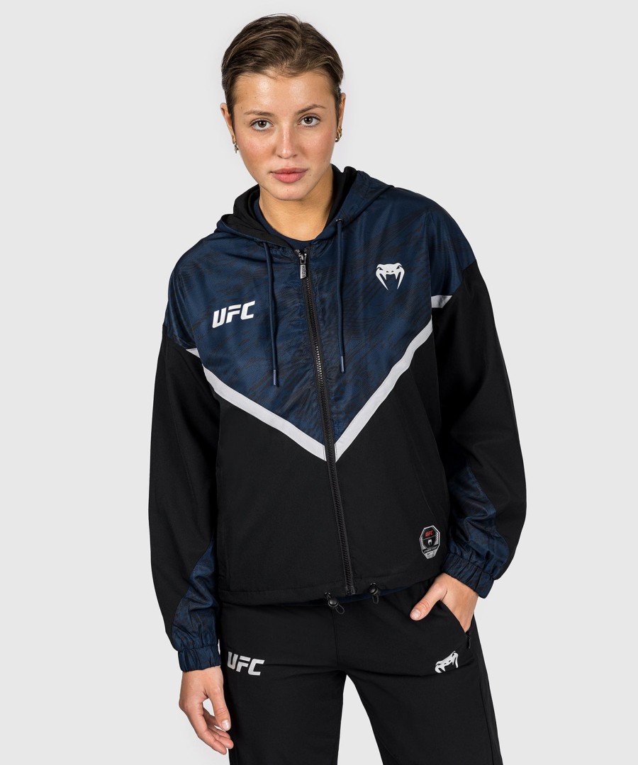 ufc fusion by venum fight week women zip hoodie - oceanic blue