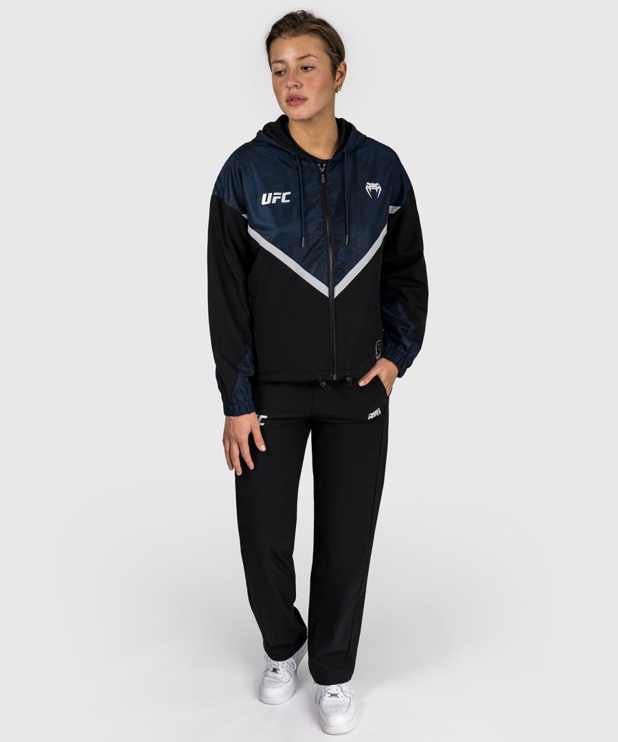 ufc fusion by venum fight week women zip hoodie - oceanic blue