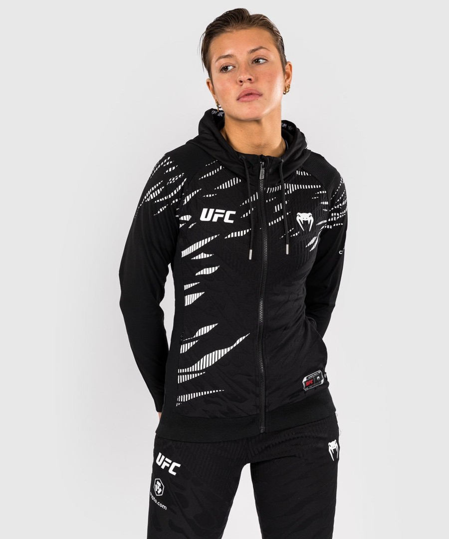 ufc fusion by venum authentic fight night women walkout hoodie - black