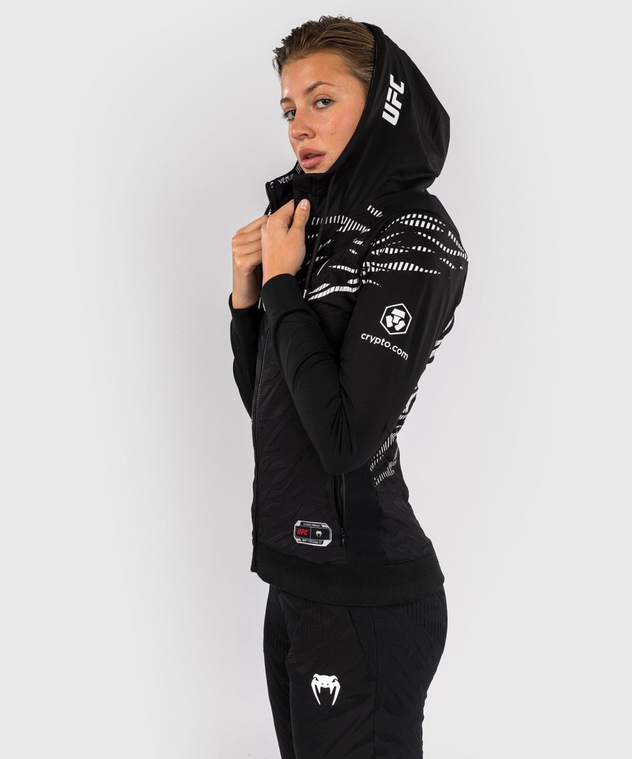 ufc fusion by venum authentic fight night women walkout hoodie - black